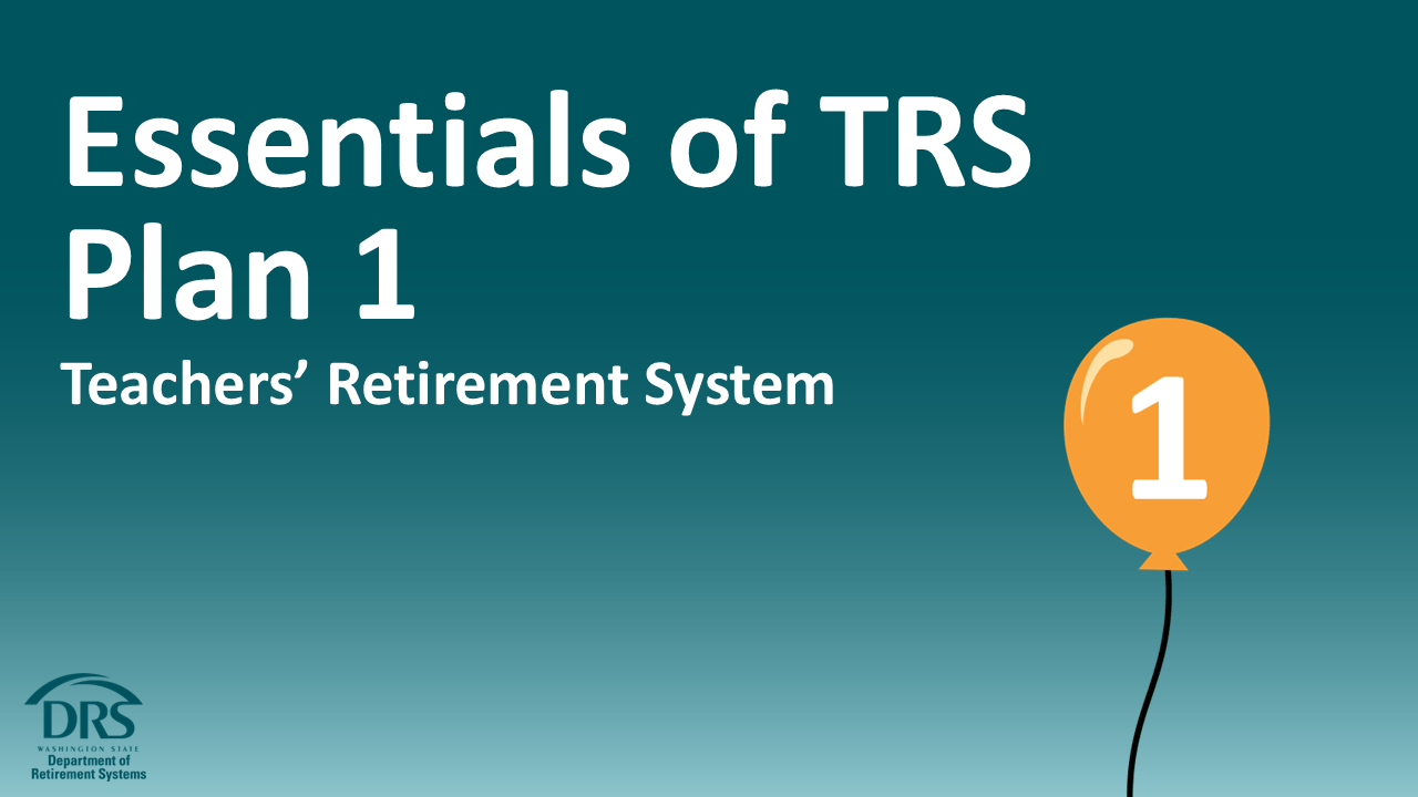 TRS Plan 1 essentials
